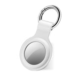 SBS Silicone Case for AirTag m. Key Ring - White