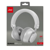 JAZ Wireless ANC Headset with Microphone and Integrated Controls - White