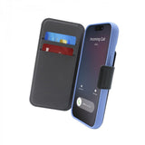 iPhone 14 Pro Max / 13 Pro Max Puro Folio Flip Case with Card Holder - MagSafe Compatible - Black