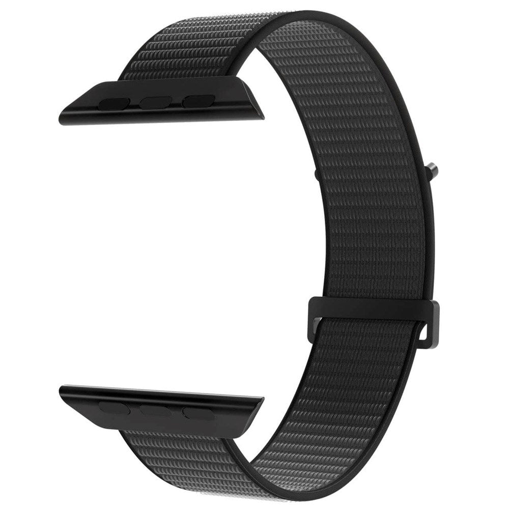 Apple Watch (42/44/SE/45/46/49mm) PURO SPORT Nylon Strap - Black