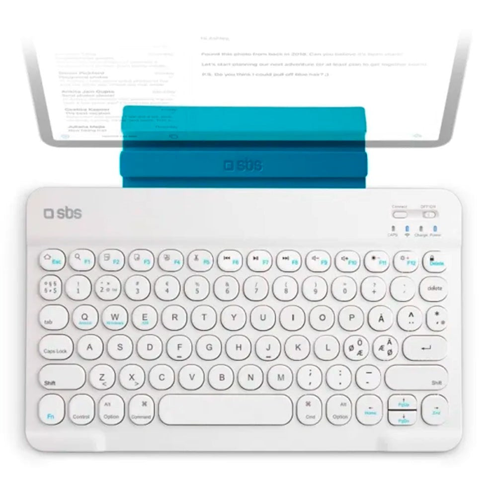 SBS Wireless Keyboard - Nordic Keyboard - White