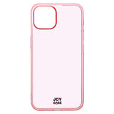 iPhone 14 / 13 Joy Case Flexible Plastic Case - Transparent / Pink