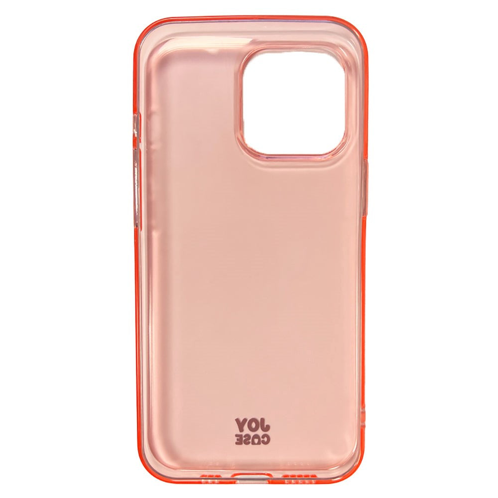 iPhone 13 Pro Joy Case Flexible Plastic Case - Transparent / Pink