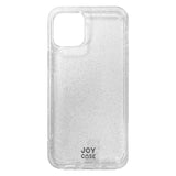 iPhone 12 Mini Joy Case Flexible Plastic Case with Glitter - Transparent / Silver