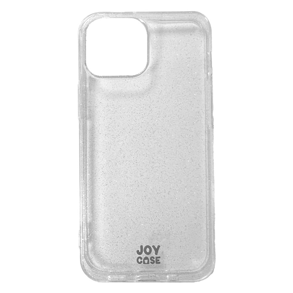 iPhone 13 Mini Joy Case Flexible Plastic Case with Glitter - Transparent / Silver