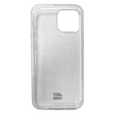 iPhone 13 Mini Joy Case Flexible Plastic Case with Glitter - Transparent / Silver