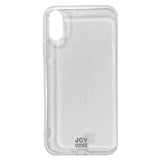 iPhone X / XS Joy Case Flexible Plastic Case with Glitter - Transparent / Silver