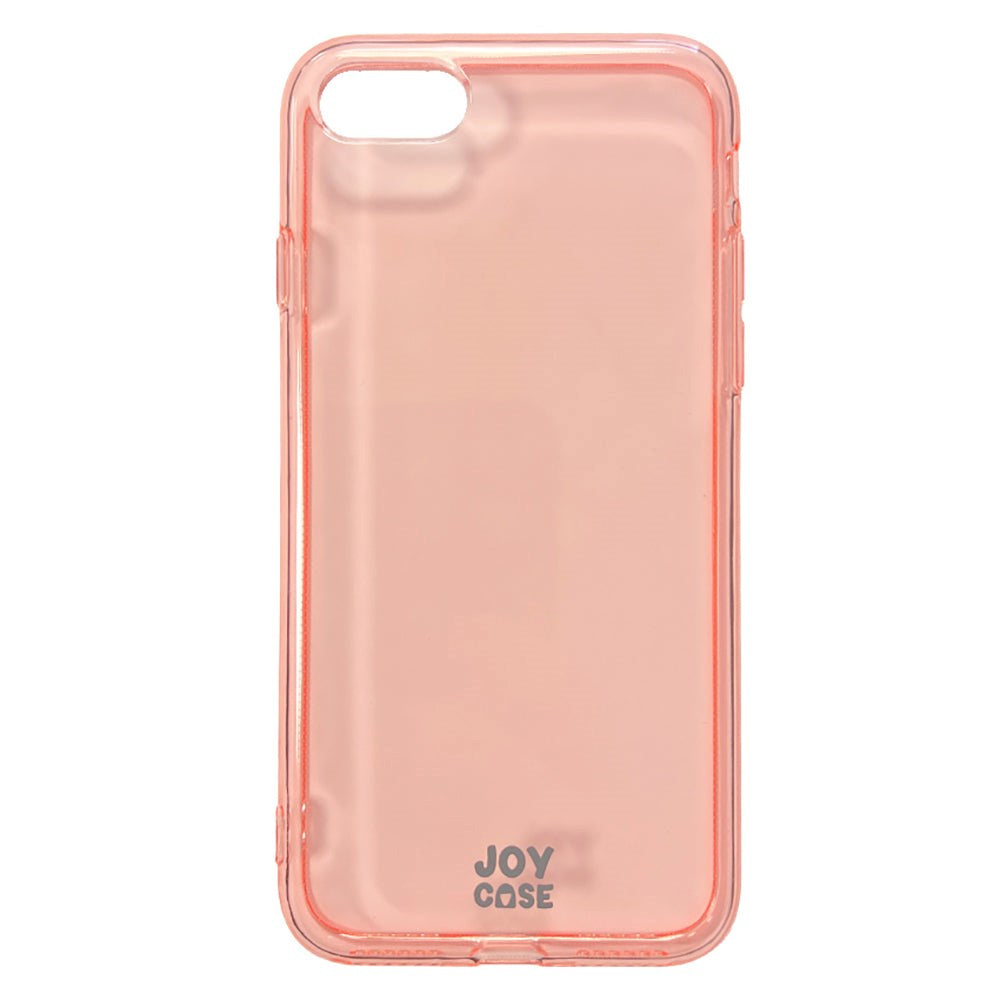 iPhone SE (2022 / 2020) / 8 / 7 / 6 / 6S Joy Case Flexible Plastic Case - Transparent / Pink