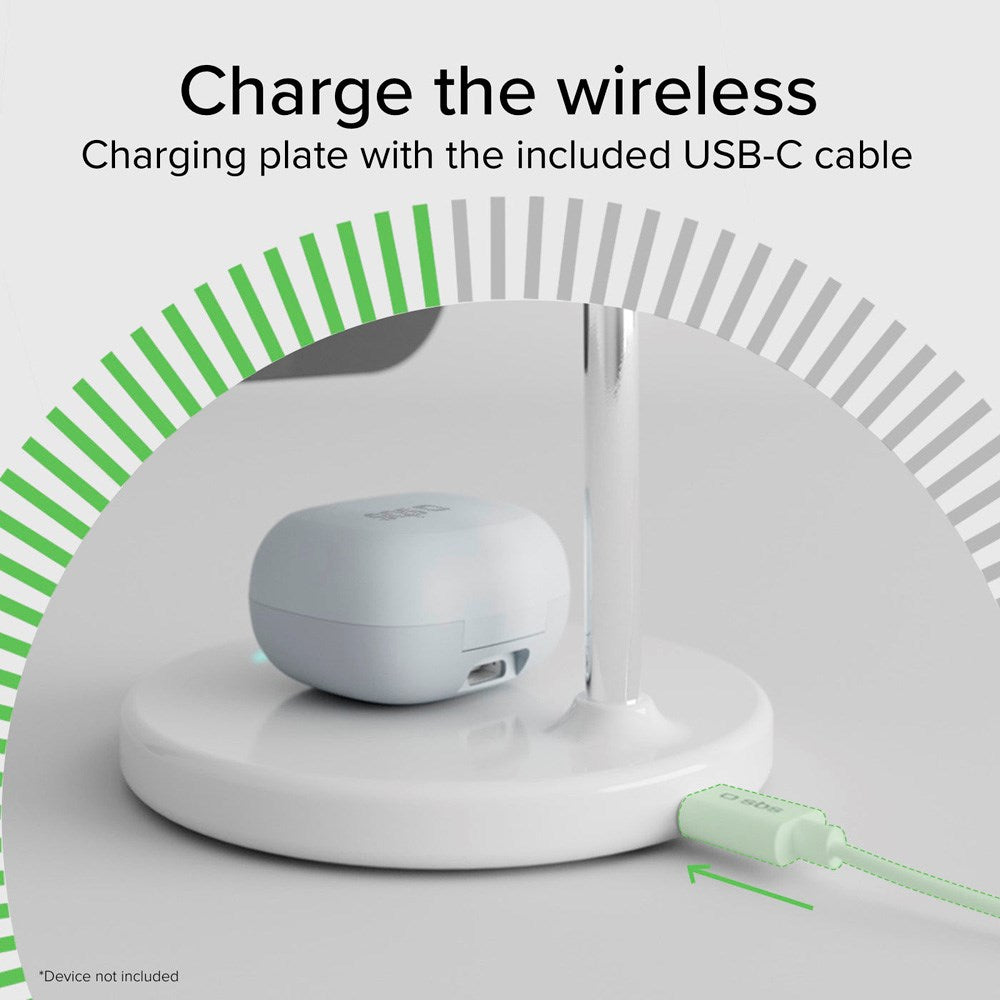 SBS Qi2 2-in-1 Magnetic Wireless Charger - MagSafe Compatible - White