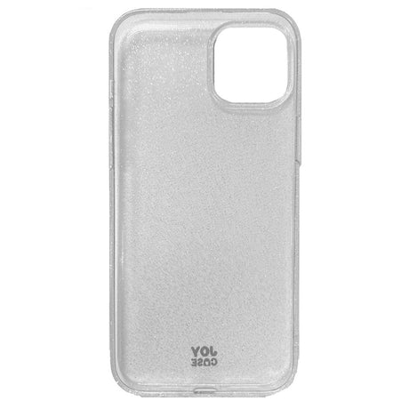 iPhone 15 Plus Joy Case Hybrid Glitter Case - Transparent / Silver