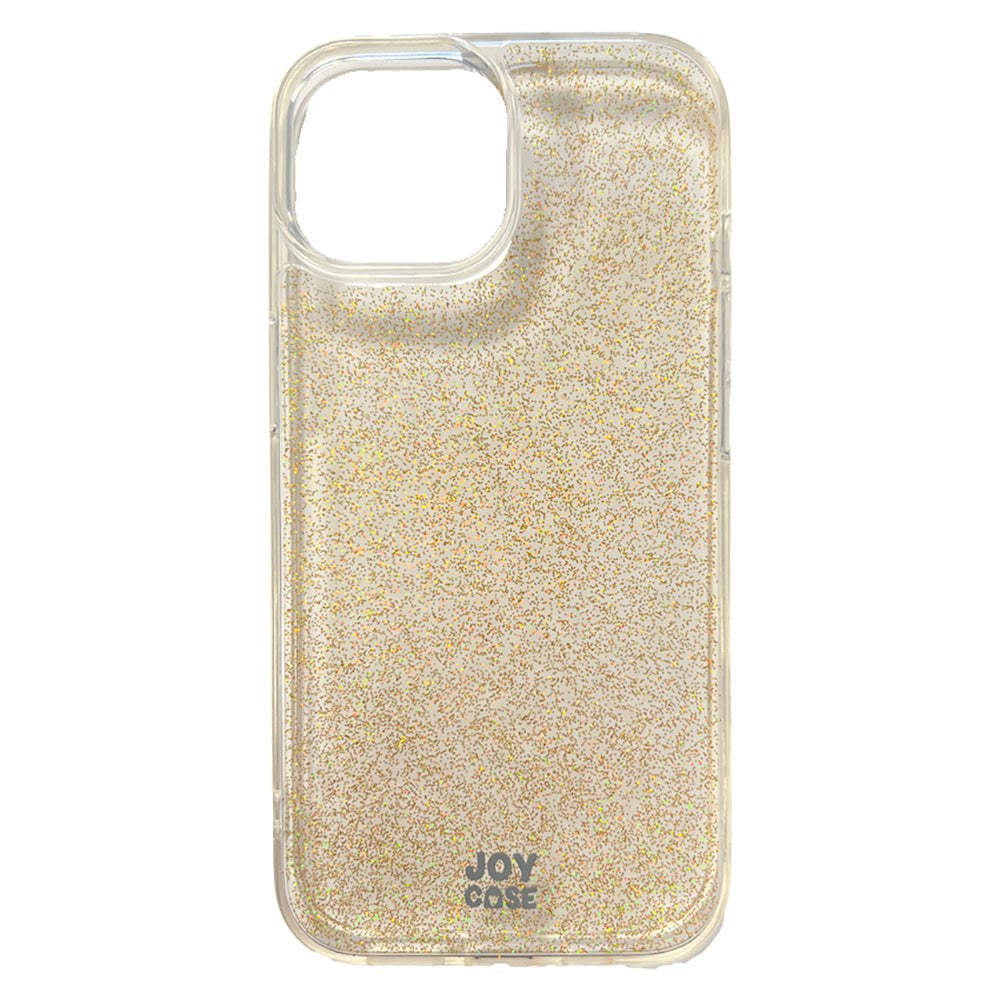 iPhone 15 Joy Case Hybrid Glitter Case - Transparent / Gold