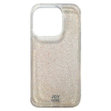 iPhone 15 Pro Joy Case Hybrid Glitter Case - Transparent / Gold