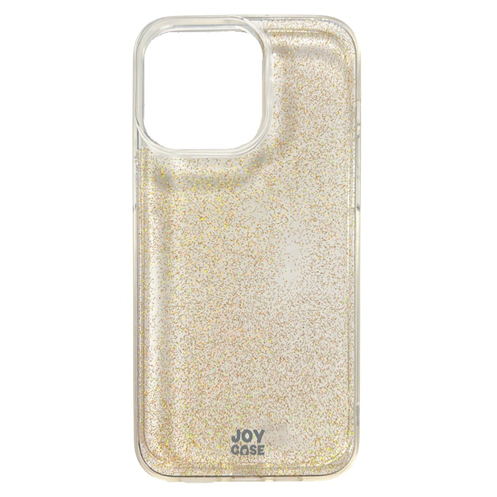 iPhone 15 Pro Max Joy Case Hybrid Glitter Case - Transparent / Gold