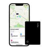 Puro Tracker Card for Wallets and Bags - Apple Find My Compatible - Black