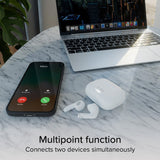 SBS Air Space True Wireless In-Ear Headphones with Active Noise Cancelling - White