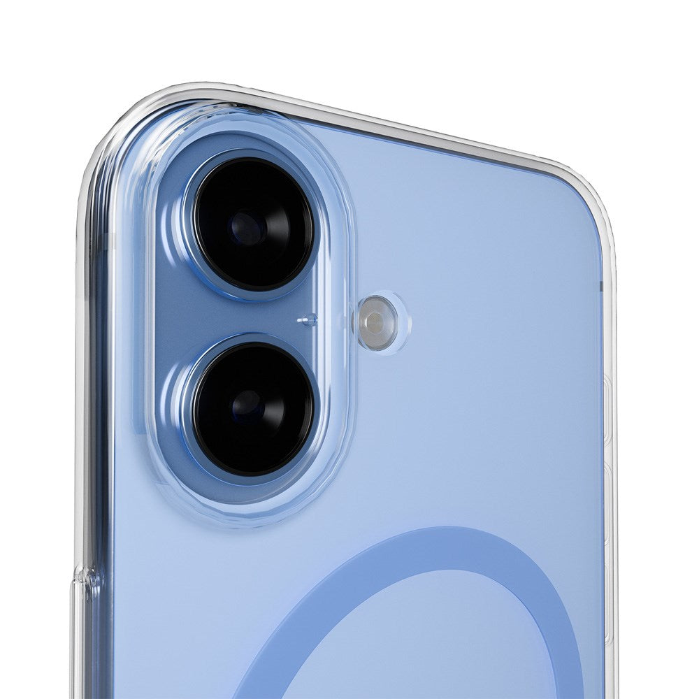 iPhone 17 PURO LITE MAG Hybrid Case - MagSafe Compatible - Transparent / Blue