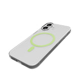 iPhone 17 PURO LITE MAG Hybrid Case - MagSafe Compatible - Transparent / Green