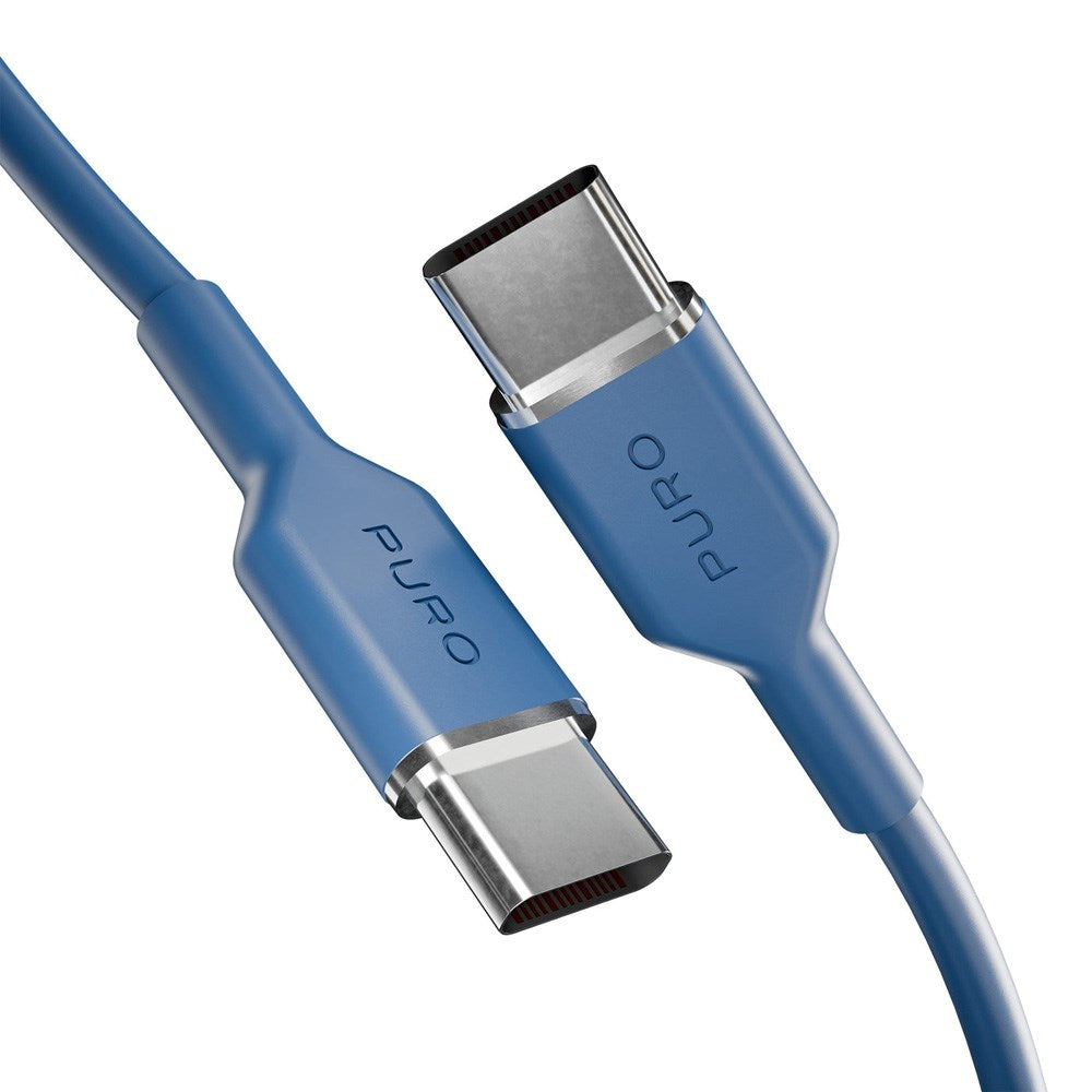 Puro ICON USB-C to USB-C Cable with 25W - 1.5m - Blue