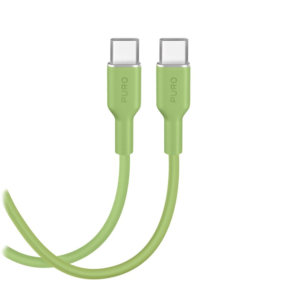 Puro ICON USB-C to USB-C Cable with 25W - 1.5m - Green