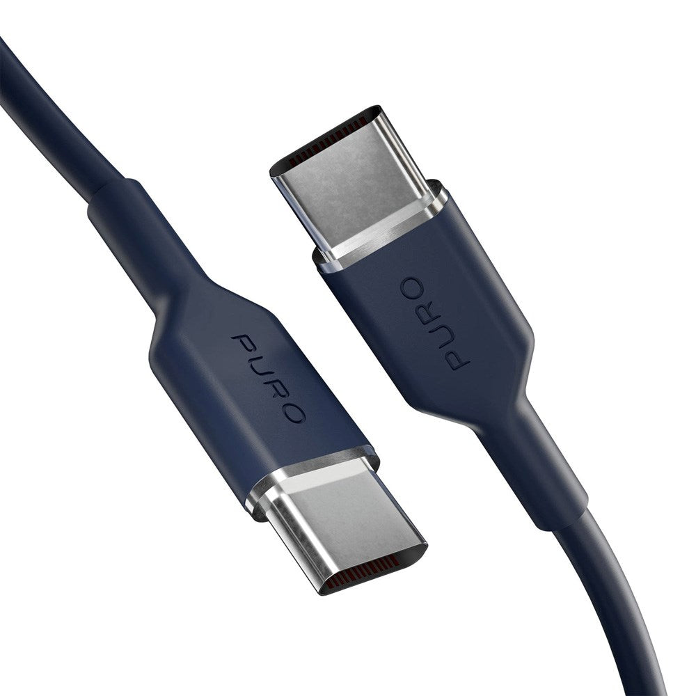 Puro ICON USB-C to USB-C Cable with 25W - 1.5m - Dark Blue