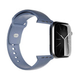 Apple Watch (42/44/SE/45/46/49mm) Puro ICON Silicone Watch Strap - Ice Blue