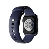 Apple Watch (42/44/SE/45/46/49mm) Puro ICON Silicone Watch Strap - Crown Blue