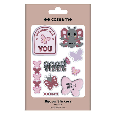 Case&Me Decorative Stickers - Pink / Butterfly