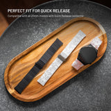 Fixed Universal Quick Release Resin Smartwatch Strap (20mm) - Black