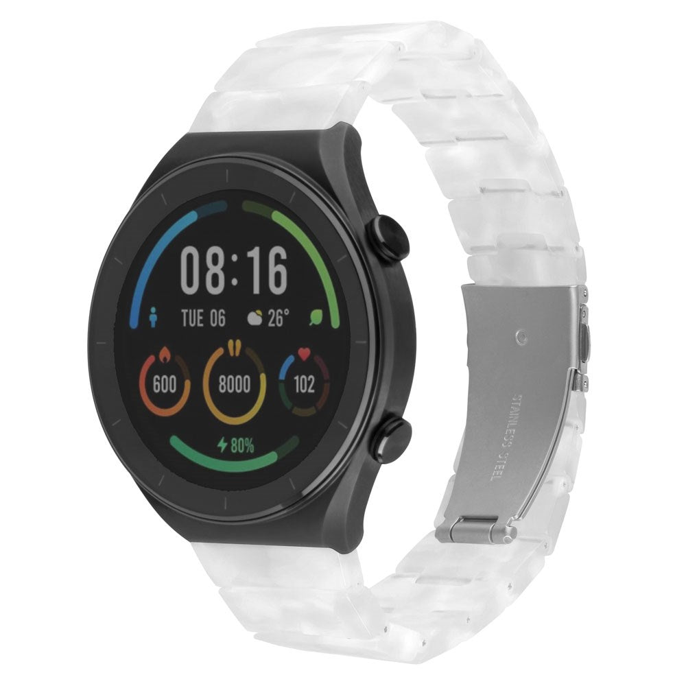 Fixed Universal Quick Release Resin Smartwatch Strap (22mm) - White
