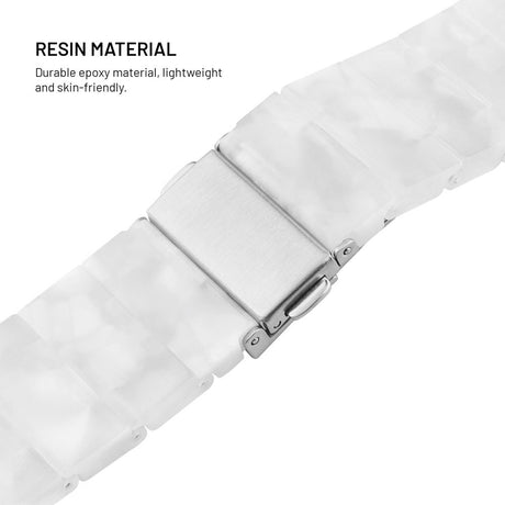 Fixed Universal Quick Release Resin Smartwatch Strap (22mm) - White