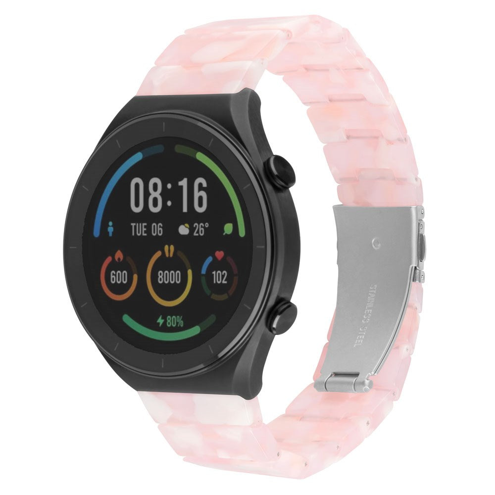 Fixed Universal Quick Release Resin Smartwatch Strap (22mm) - Pink