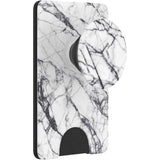 POPSOCKETS PopWallet Dove White Marble MagSafe Cardholder - Stand & Grip
