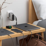 Satechi 145W GaN PD Travel Charger w. 4 x USB-C - Space Grey