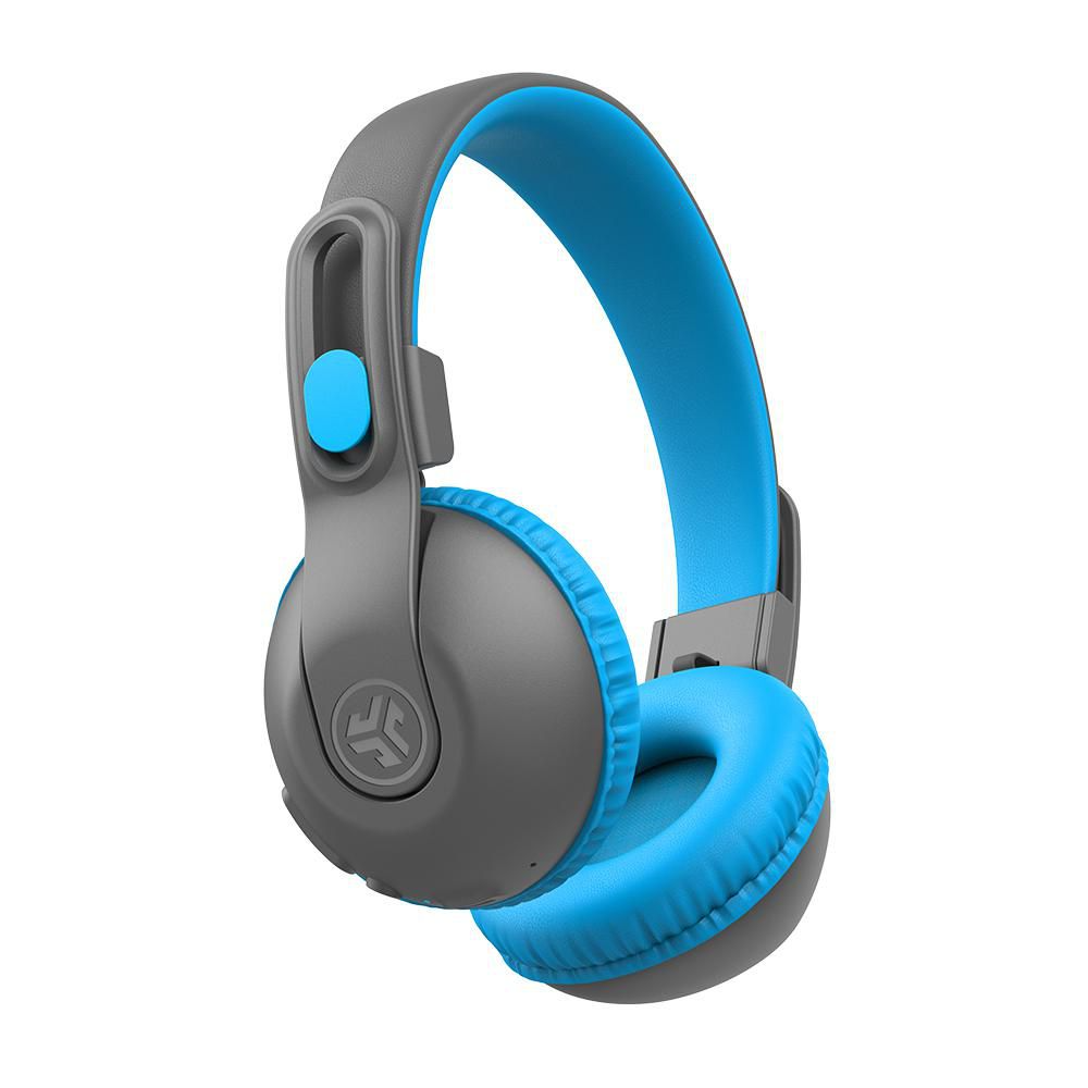 JLab JBuddies Studio 2 On-Ear Wireless Kids Headphones - Gray/Blue