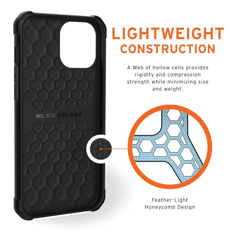 iPhone 12 Pro Max UAG METROPOLIS LT Series Leatherette Case - Black - Black