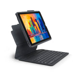 iPad 10.2" (2021 / 2020 / 2019) Zagg Pro Keys Keyboard (Nordic Keyboard with Case) - Charcoal