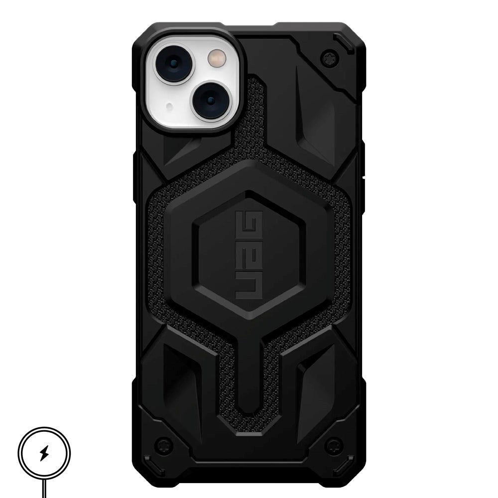 iPhone 14 Plus UAG MONARCH Pro Series Drop Proof Case - MagSafe Compatible - Kevlar Black