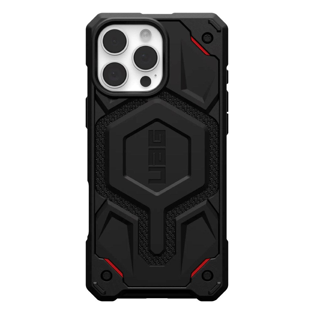 iPhone 16 Pro Max UAG MONARCH Pro Series Drop Proof Case - MagSafe Compatible - Kevlar Black