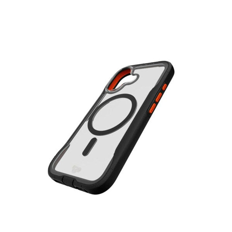 iPhone 17 Tech21 EVO Pro Case with Lanyard - MagSafe Compatible - Transparent / Black