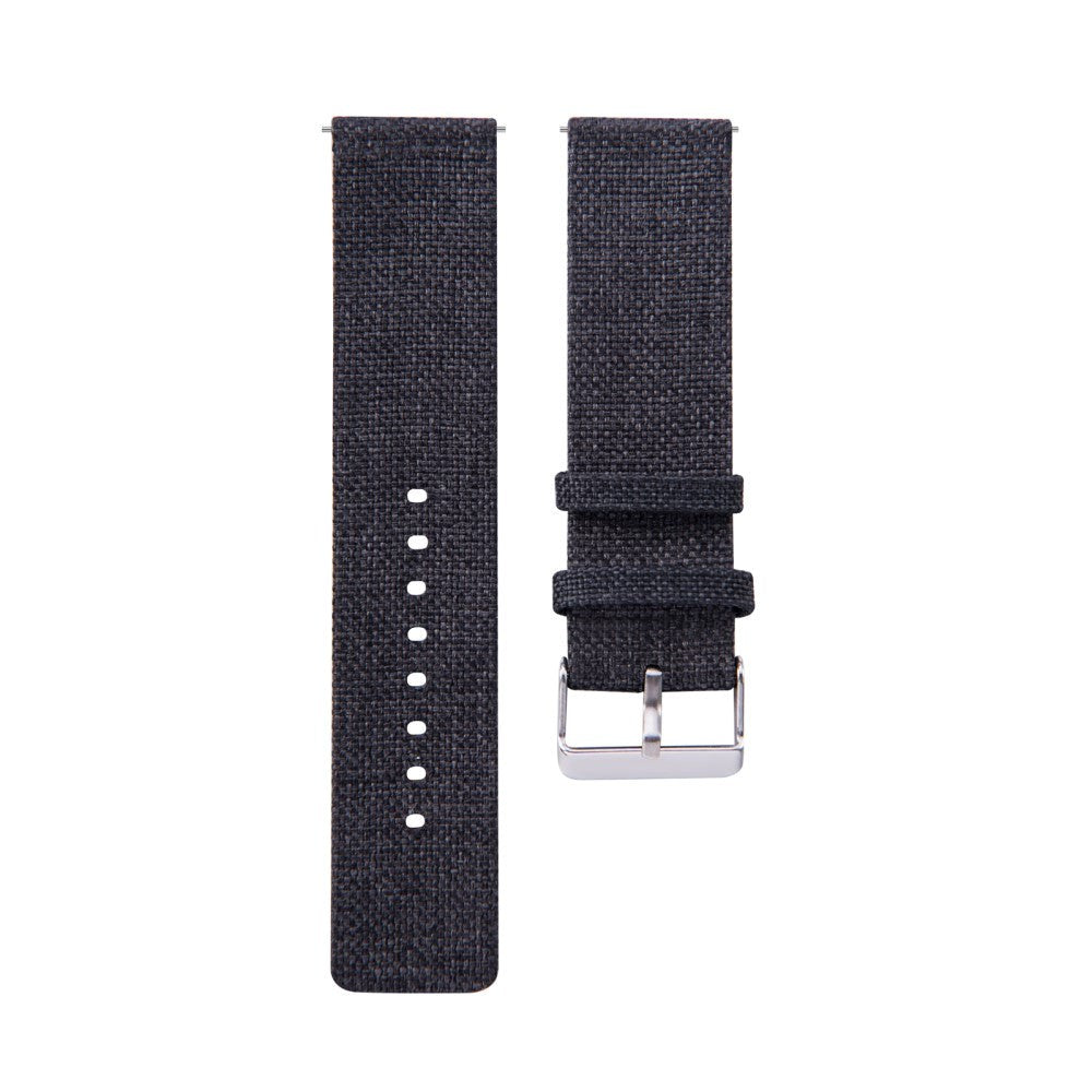 Smartwatch Nylon Canvas Strap - (20mm) - Black