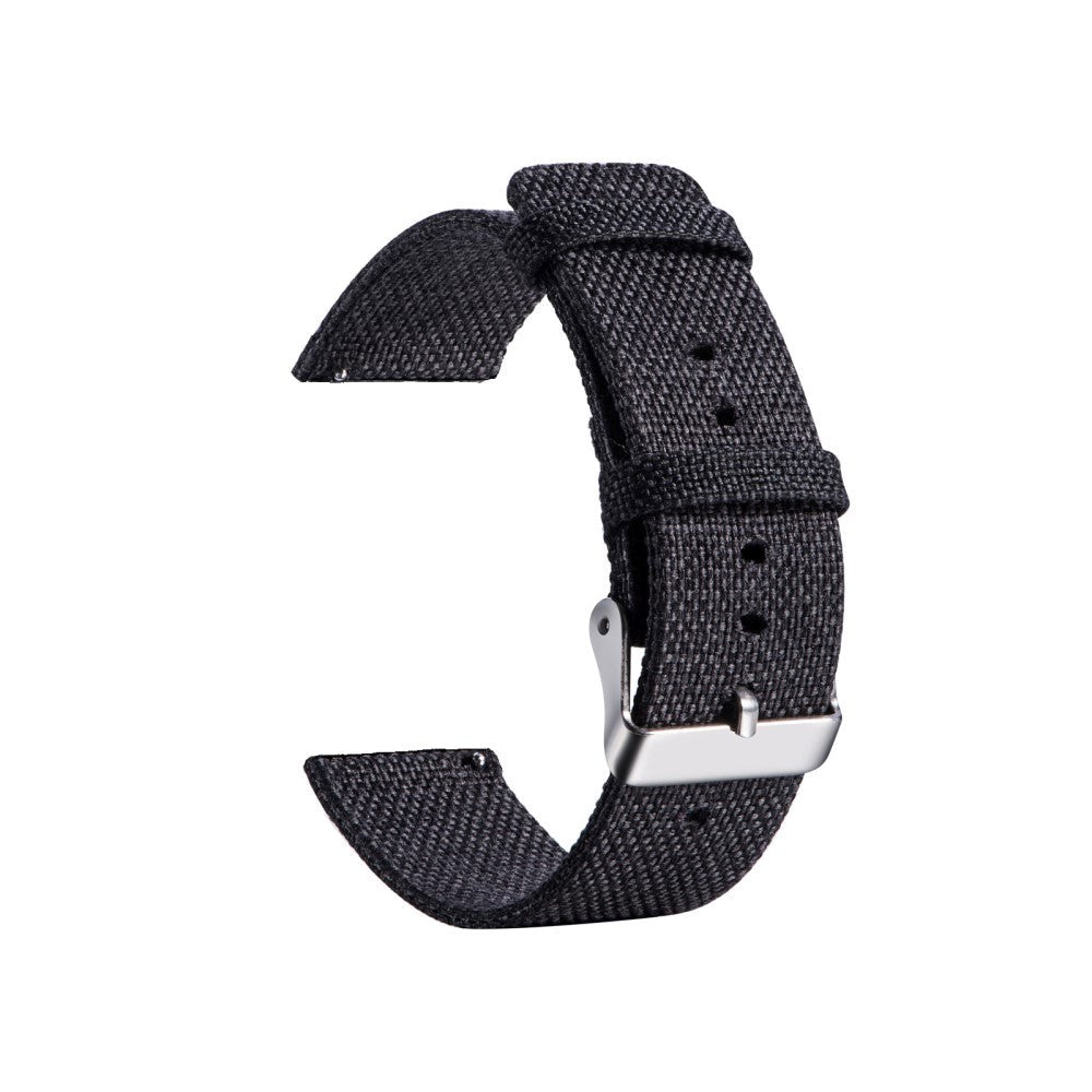 Smartwatch Nylon Canvas Strap - (20mm) - Black