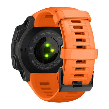 Garmin Instinct 22mm Silicone Strap w. Pins - Orange