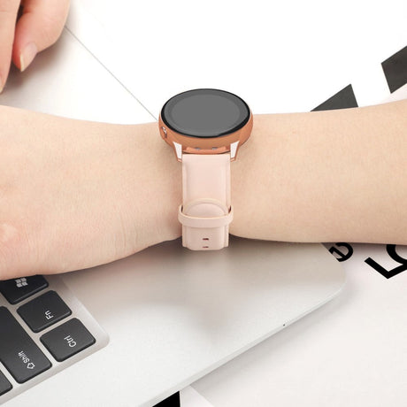 Universal Smartwatch Leather Strap (20mm) - Peach