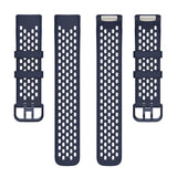 Fitbit Charge 6 / 5 Silicone Strap w. Holes - Blue