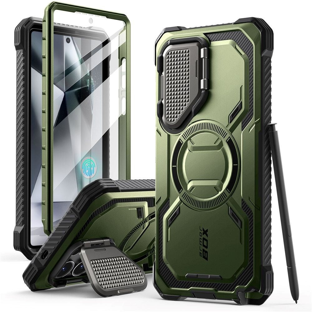 Supcase IBLSN Armorbox Samsung Galaxy S25 Ultra Case - MagSafe Compatible - Green