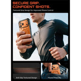 iPhone 17 Pro Max SUPCASE UB GRIB PRO MAG Case w. Screen Protector - MagSafe Compatibel - Transparent / Orange