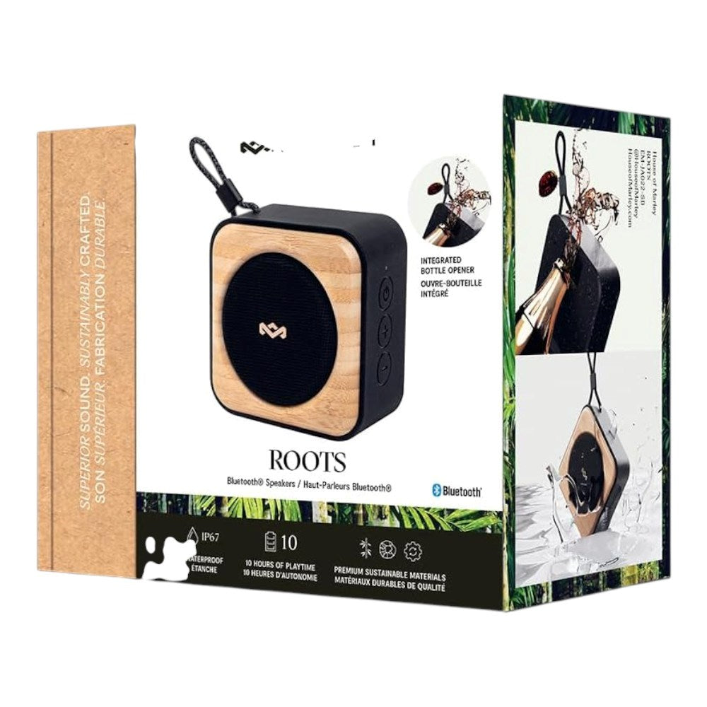 House of Marley Roots Bluetooth Speaker - Black / Light Bamboo