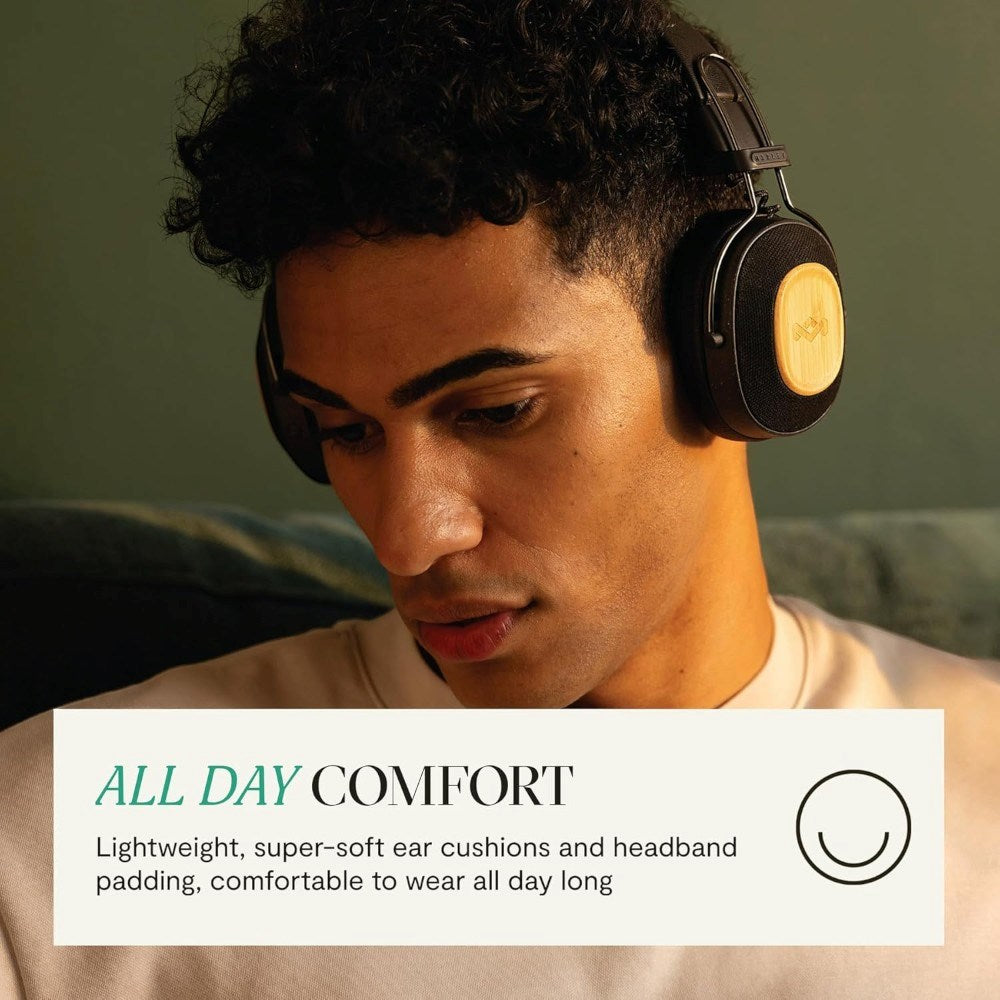 House of Marley Positive Vibration Riddim On-Ear Headset - Black