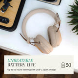 House of Marley Positive Vibration Riddim On-Ear Headset - Beige