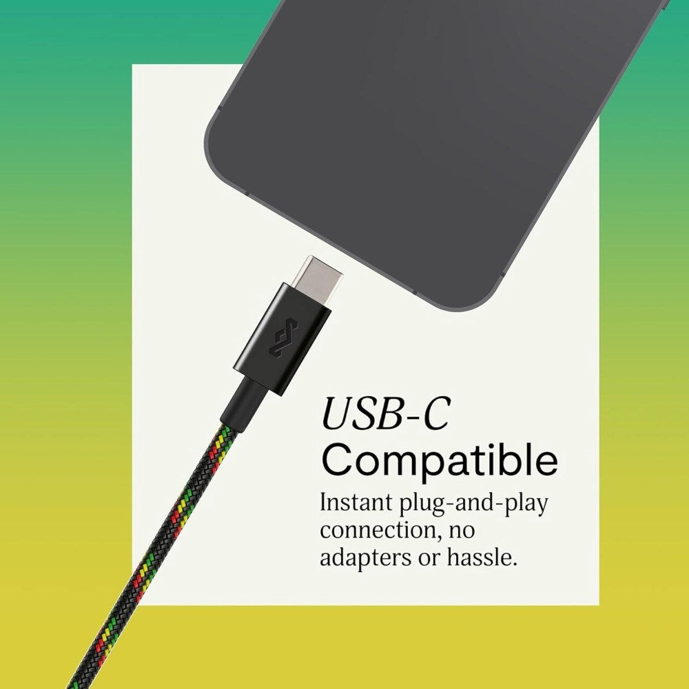 House of Marley Smile Jamaica USB-C In-Ear Headphones - Rasta